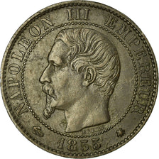 Monnaie, France, Napoleon III, 5 Centimes, 1855, Strasbourg, TB+, Gadoury 152