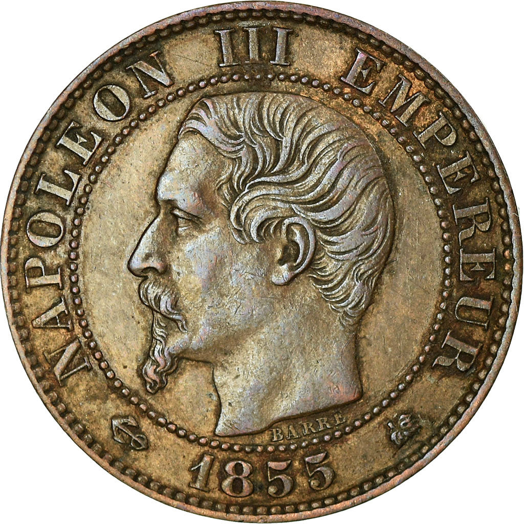 Moneta, Francja, Napoleon III, Napoléon III, 5 Centimes, 1855, Bordeaux