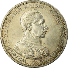 Moneta, Stati tedeschi, PRUSSIA, Wilhelm II, 5 Mark, 1913, Berlin, BB+, Argento