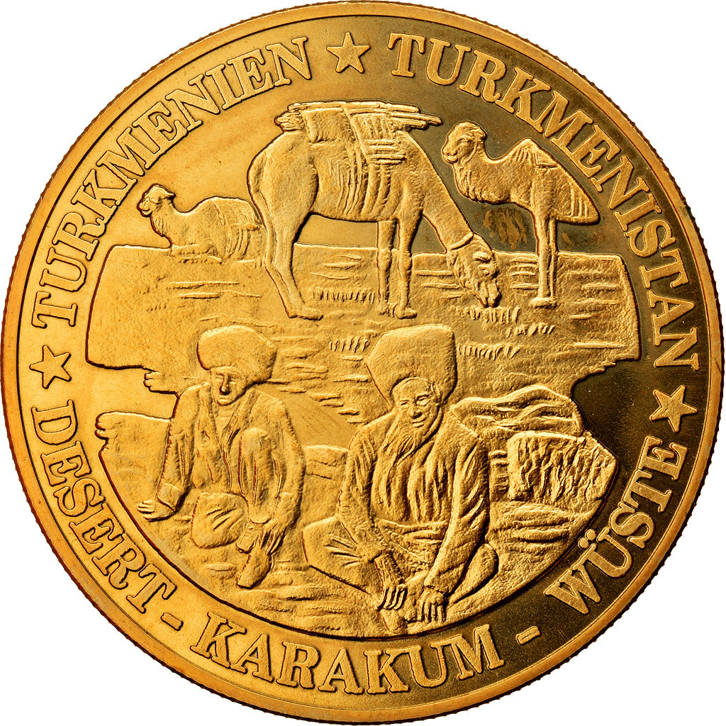Russie, Médaille, Turkménistan, Désert-Karakum-Wüste, Politics, Society