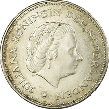 Coin, Netherlands, Juliana, 10 Gulden, 1970, AU(50-53), Silver, KM:195