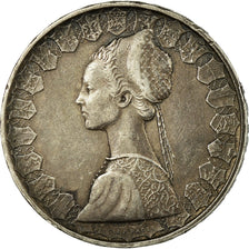 Coin, Italy, 500 Lire, 1958, Rome, EF(40-45), Silver, KM:98