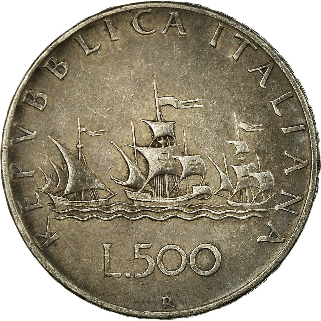 Coin, Italy, 500 Lire, 1958, Rome, EF(40-45), Silver, KM:98