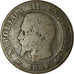 Moneta, Francia, Napoleon III, 5 Centimes, 1854, Lyon, B, Bronzo