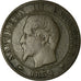 Moeda, França, Napoleon III, 5 Centimes, 1854, Marseille, F(12-15)