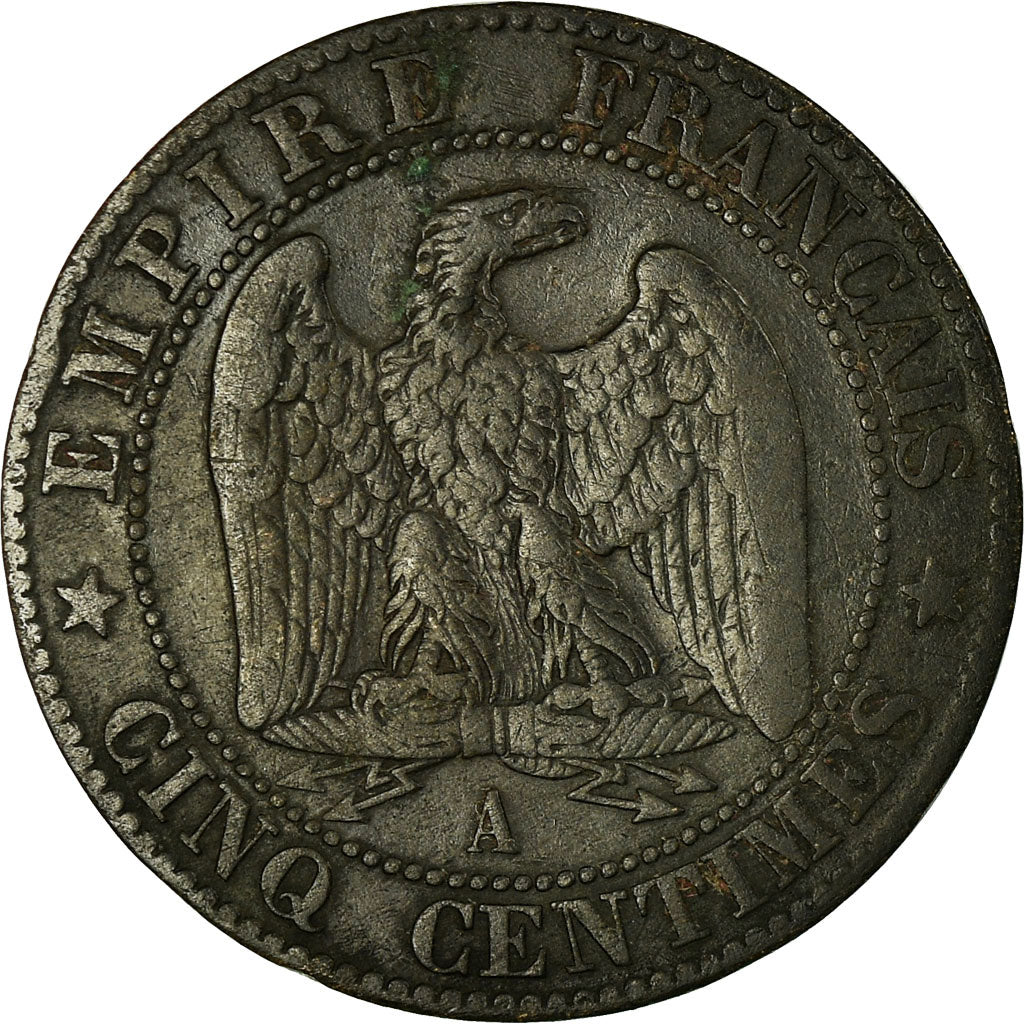 Moneta, Francia, Napoleon III, 5 Centimes, 1854, Paris, B+