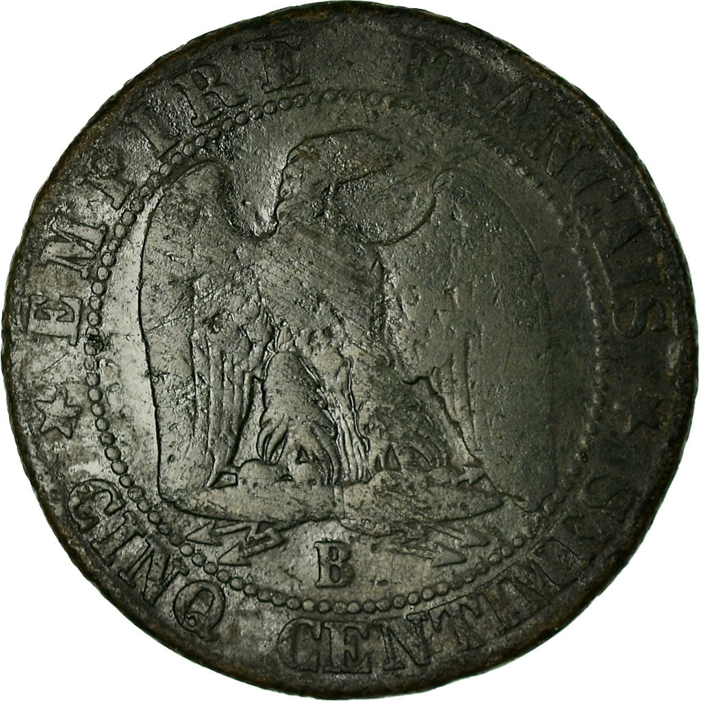 Munten, Frankrijk, Napoleon III, 5 Centimes, 1854, Rouen, ZG