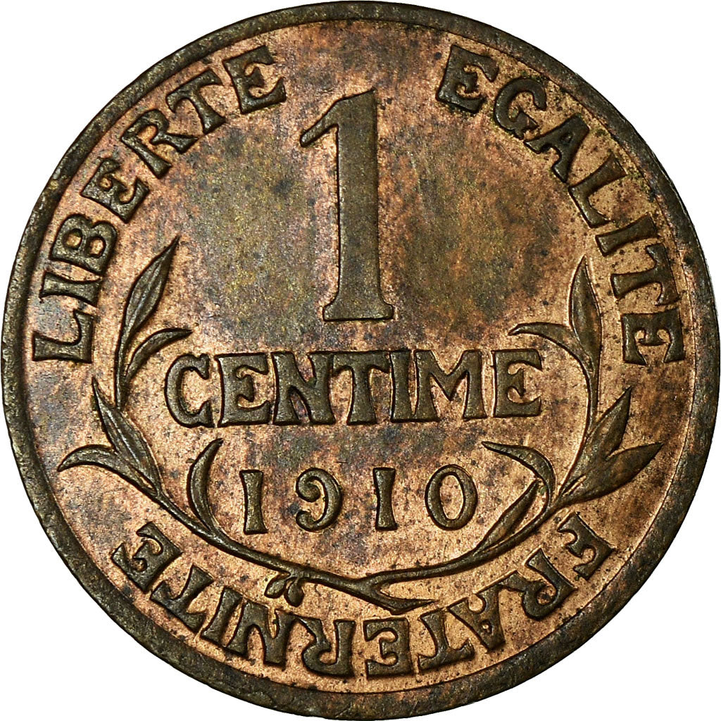 Moneta, Francja, Dupuis, Centime, 1910, Paris, AU(50-53), Bronze, KM:840