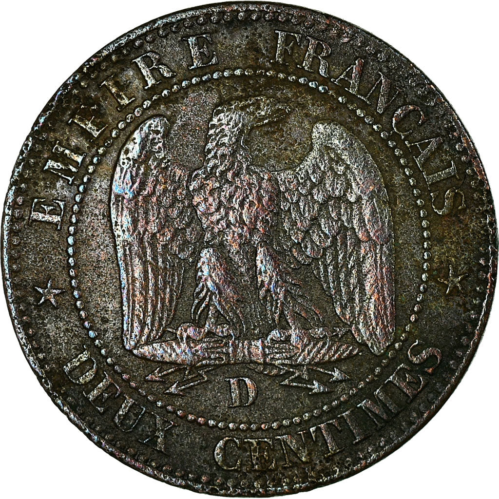 Münze, Frankreich, Napoleon III, 2 Centimes, 1853, Lyon, SGE+
