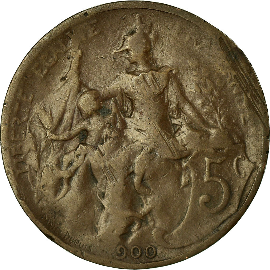 Monnaie, France, Dupuis, 5 Centimes, 900, Paris, TB, Bronze, Gadoury:165, KM:842