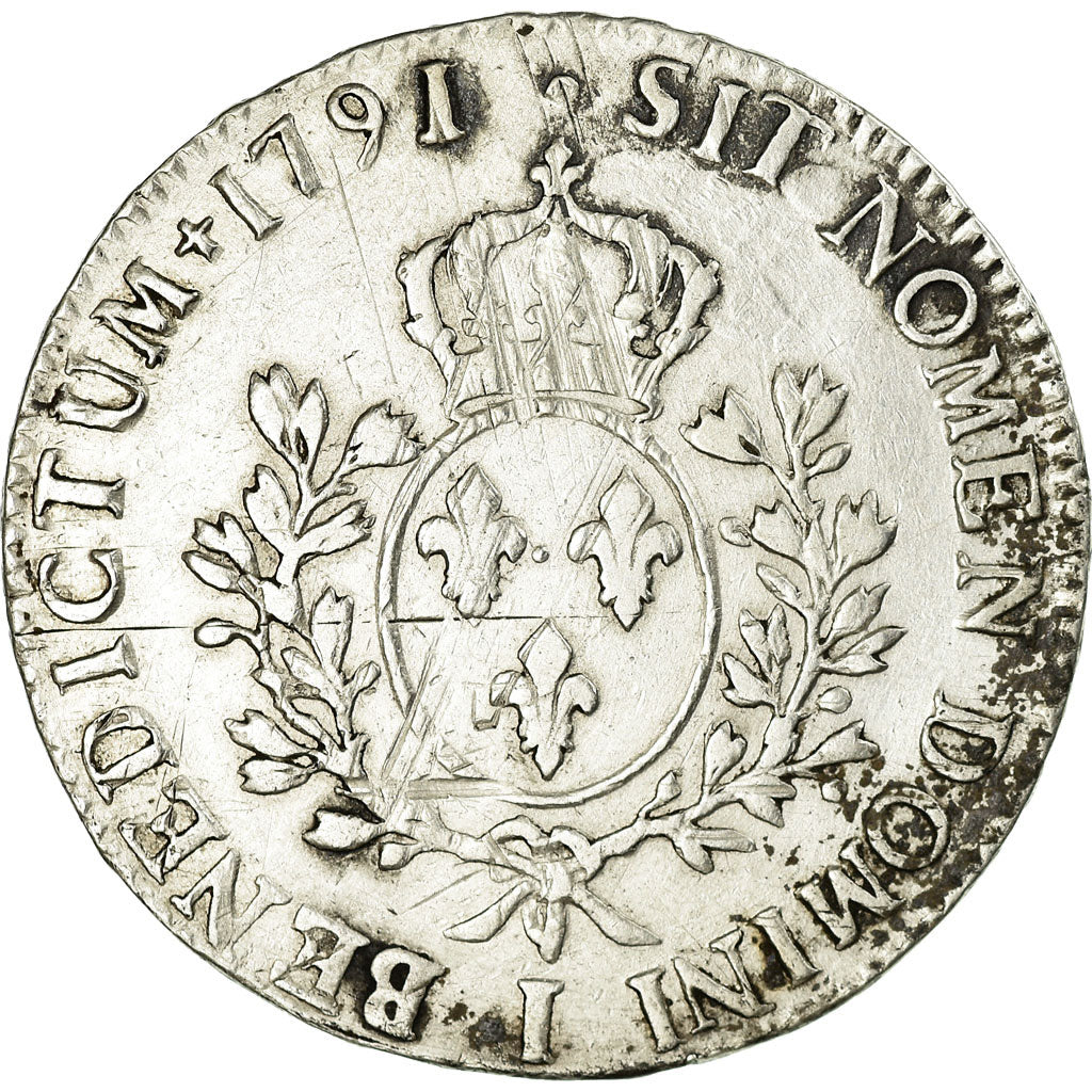 Munten, Frankrijk, Louis XVI, Écu aux branches d'olivier, 1791, Limoges, FR