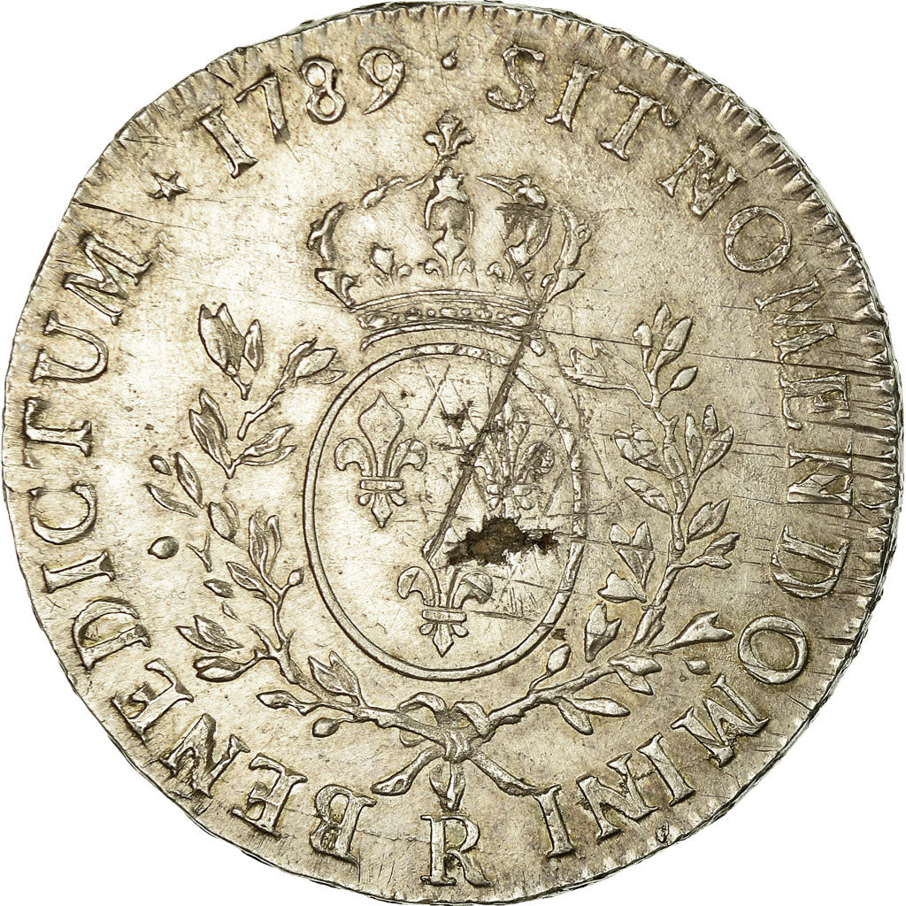 Munten, Frankrijk, Louis XVI, Écu aux branches d'olivier, 1789, Orléans, ZF