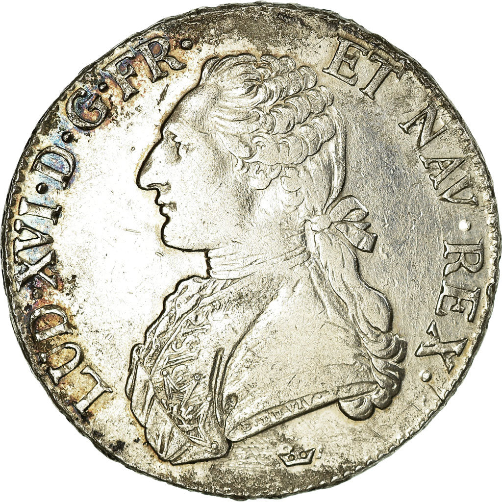 Munten, Frankrijk, Louis XVI, Écu aux branches d'olivier, 1789, Toulouse, ZF