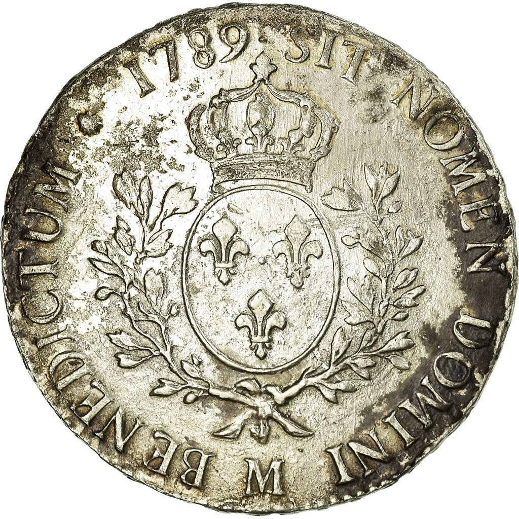 Munten, Frankrijk, Louis XVI, Écu aux branches d'olivier, 1789, Toulouse, ZF