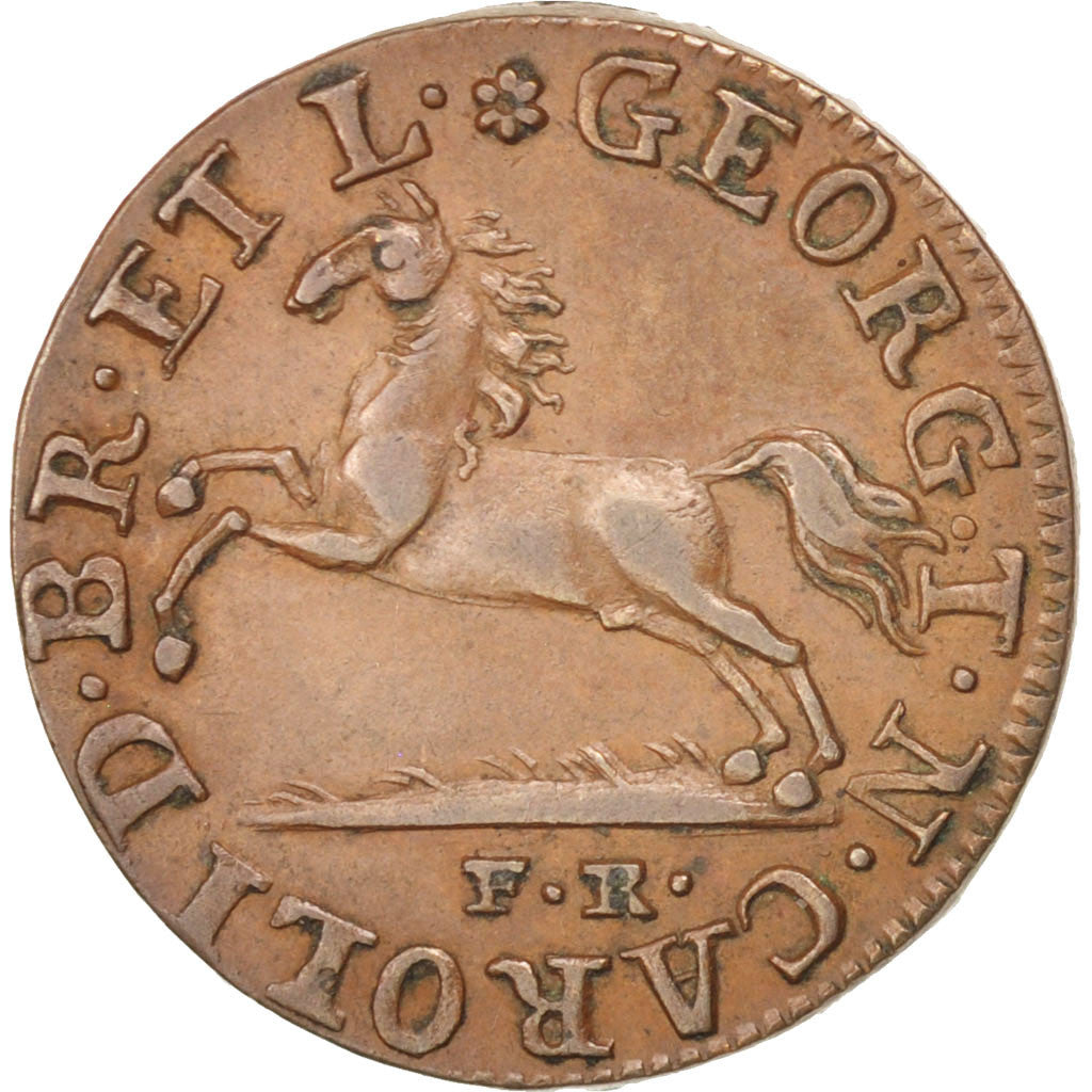 GERMAN STATES, Pfennig, 1819, KM #1077, AU(50-53), Copper, 2.23