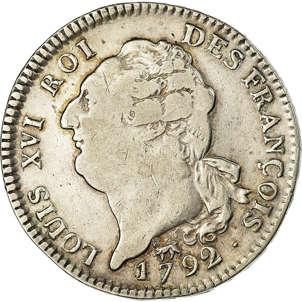 Monnaie, France, Écu de 6 livres françois, 1792, Paris, TB+, Gadoury 55