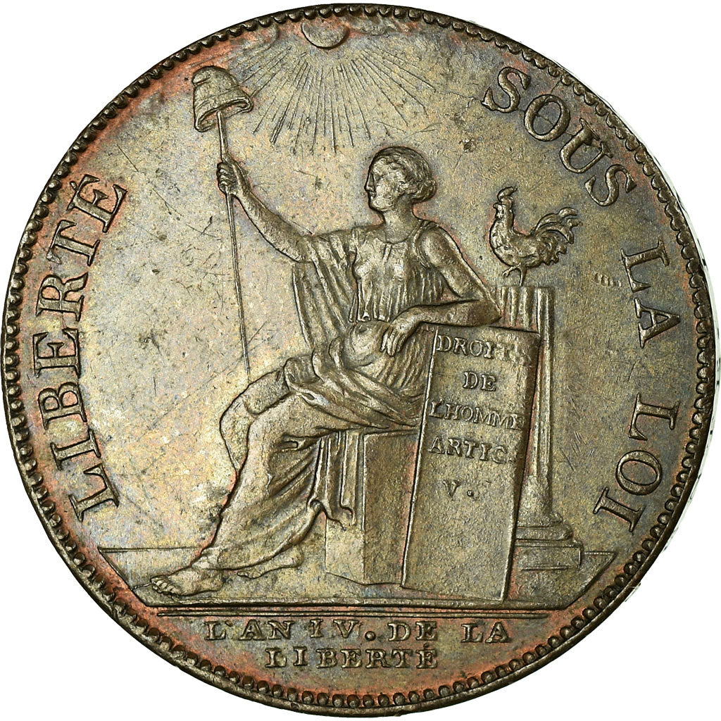 Moneda, Francia, 2 Sols, 1792, Birmingham, EBC, Bronce, KM:Tn25, Brandon:222