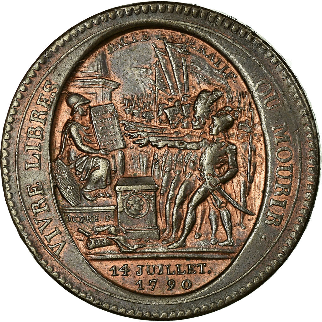Moneta, Francia, 5 Sols, 1792, Birmingham, BB, Bronzo, KM:Tn31, Brandon:223