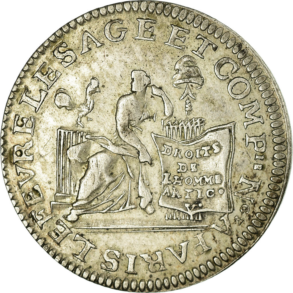 Monnaie, France, 20 Sols, 1792, Paris, TTB, Argent, KM:Tn21, Brandon:243