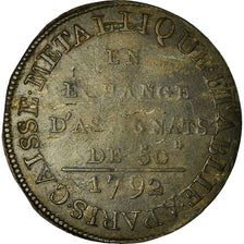 Coin, France, 18 Deniers, 1792, Paris, VF(30-35), Billon, Brandon:245