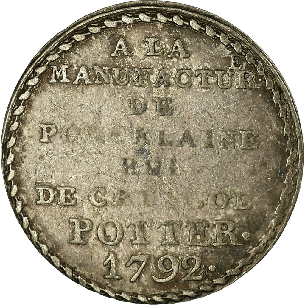 Coin, France, 5 Sols, POTTER, 1792, Paris, VF(30-35), Silver, Brandon:250