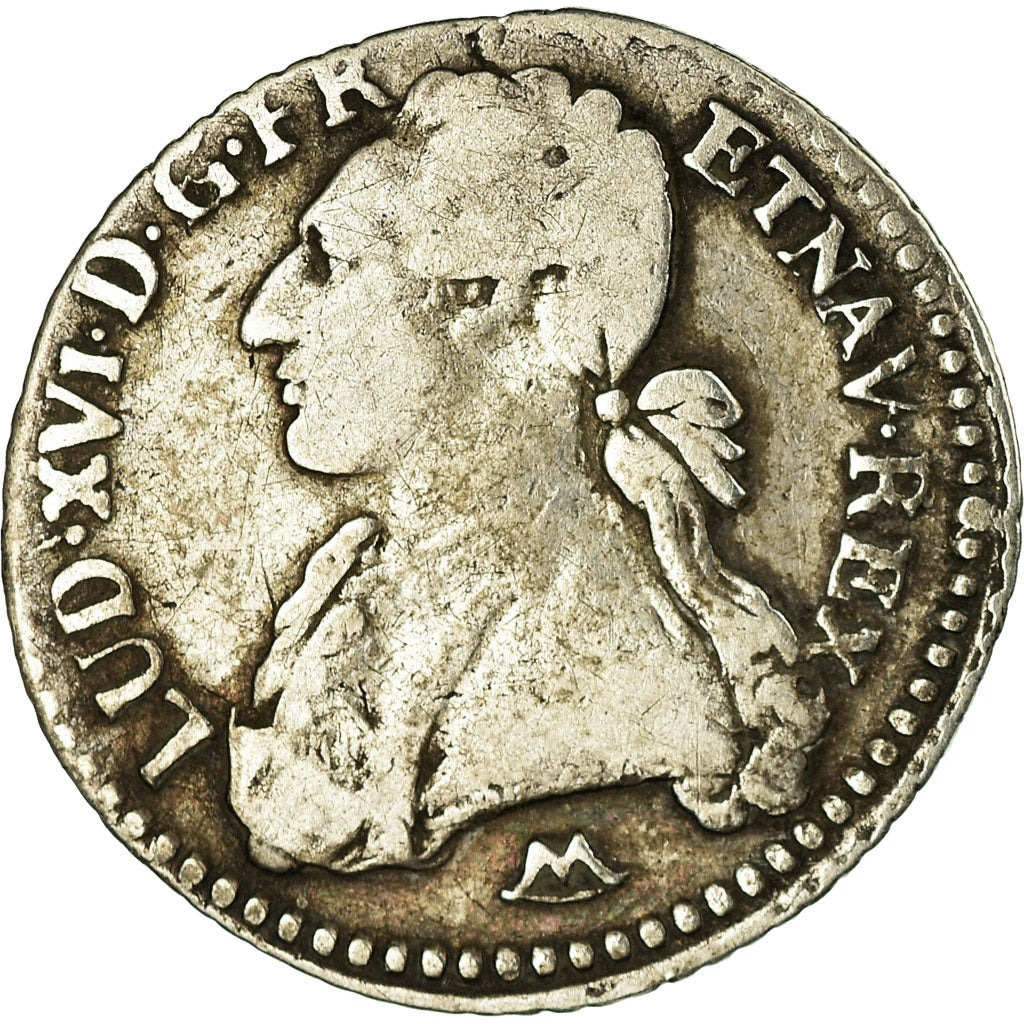 Münze, Frankreich, Louis XVI, 1/10 Écu, 12 Sols, 1789, Montpellier, S+