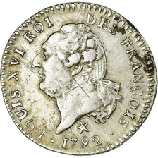Monnaie, France, 15 sols françois, 15 Sols, 1792, Lille, TTB, Argent, Gadoury 36