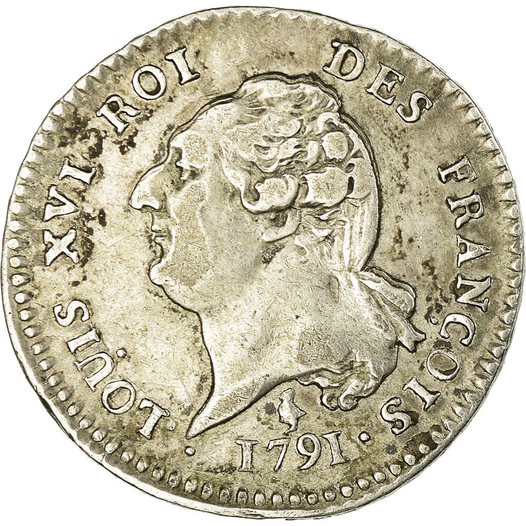 Monnaie, France, 15 sols françois, 15 Sols, 1791, Paris, TTB, Argent, Gadoury 36