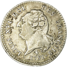 Monnaie, France, 15 sols françois, 15 Sols, 1791, Paris, TTB, Argent, Gadoury 36