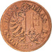 SWISS CANTONS, Centime, 1844, KM #130, EF(40-45), Copper, 0.96