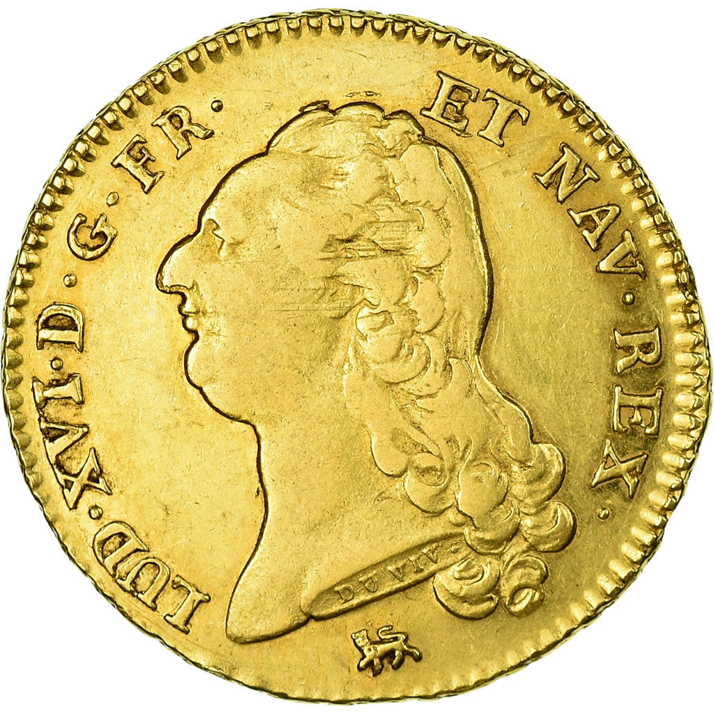 Moeda, França, Louis XVI, Double louis d'or, 1792, Paris, VF(30-35), KM 592.1