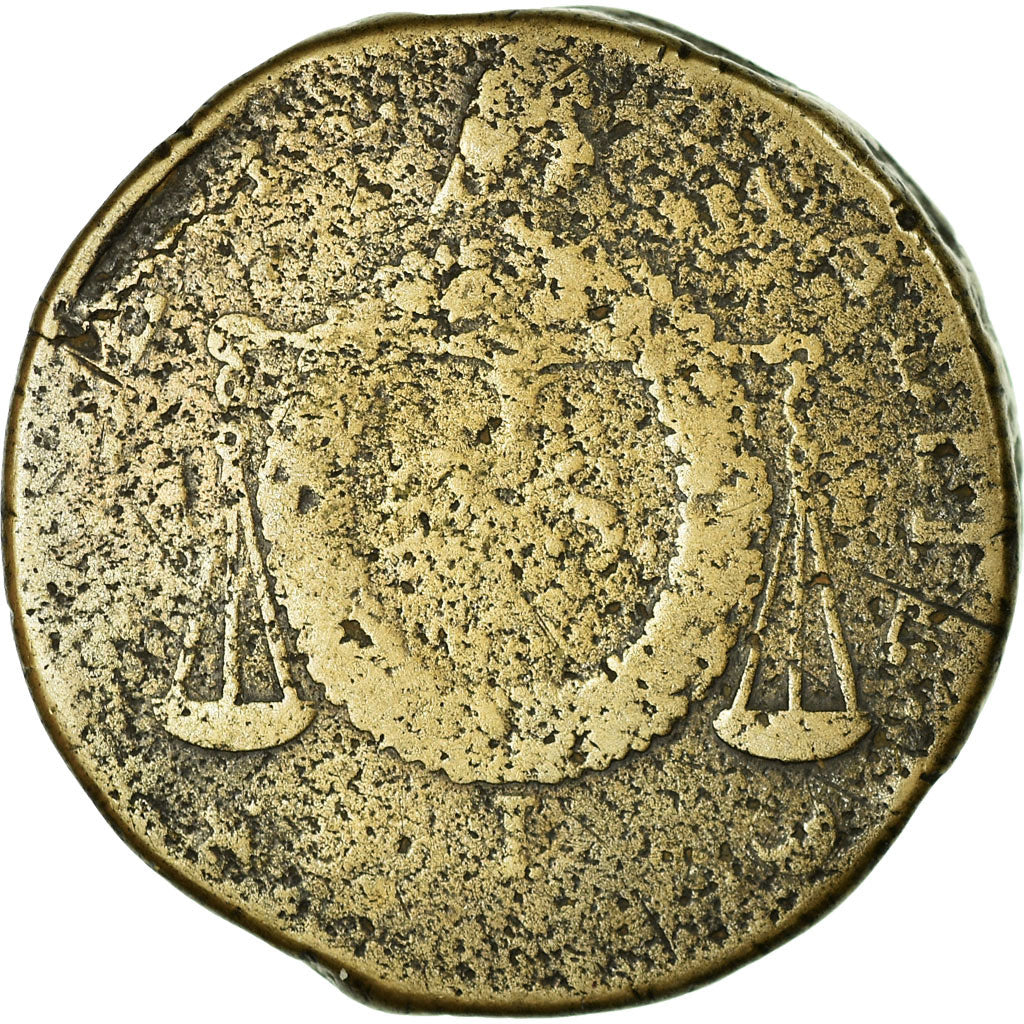 Munten, Frankrijk, 2 sols aux balances non daté, 2 Sols, An 2, Limoges, ZG