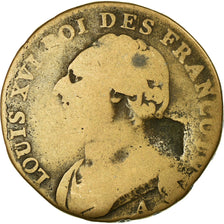 Munten, Frankrijk, 12 deniers françois, 12 Deniers, 1792, Paris, ZG+, Bronze