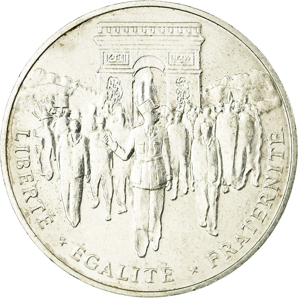 Coin, France, Libération de Paris, 100 Francs, 1994, AU(50-53), Silver