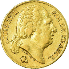 Monnaie, France, Louis XVIII, Louis XVIII, 20 Francs, 1819, Paris, TTB, Or