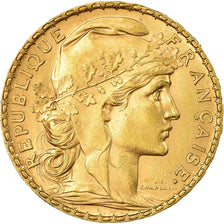 Coin, France, Marianne, 20 Francs, 1904, Paris, AU(50-53), Gold, KM:847