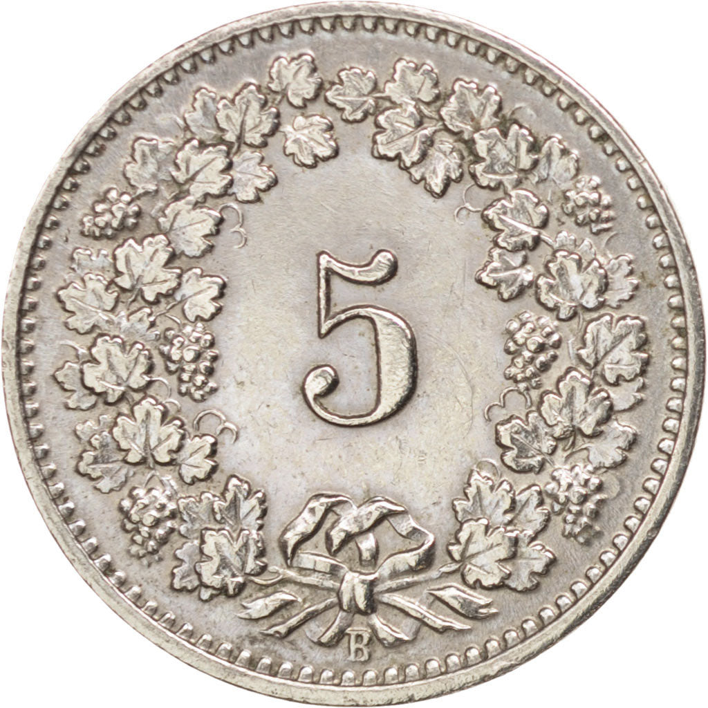 Suisse, Confédération Helvétique, 5 Rappen 1898 B, KM 26 
