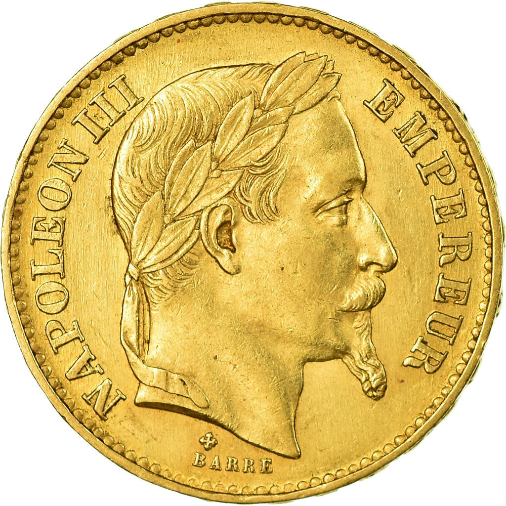 Moneta, Francia, Napoleon III, 20 Francs, 1869, Strasbourg, BB+