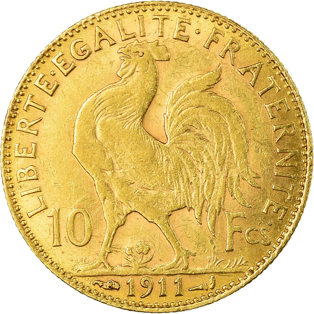 Coin, France, Marianne, 10 Francs, 1911, Paris, EF(40-45), Gold, KM:846
