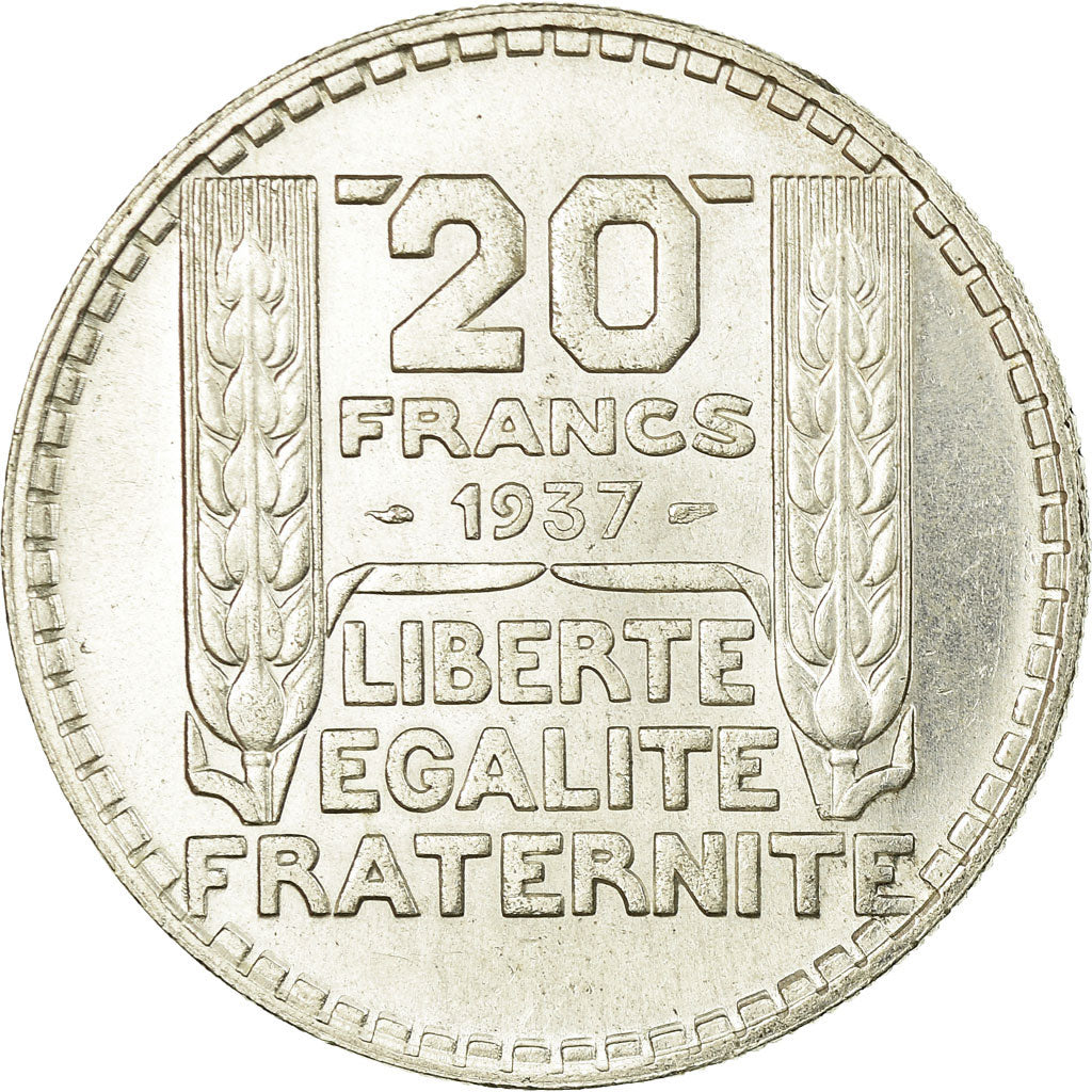Münze, Frankreich, Turin, 20 Francs, 1937, Paris, VZ+, Silber, KM:879