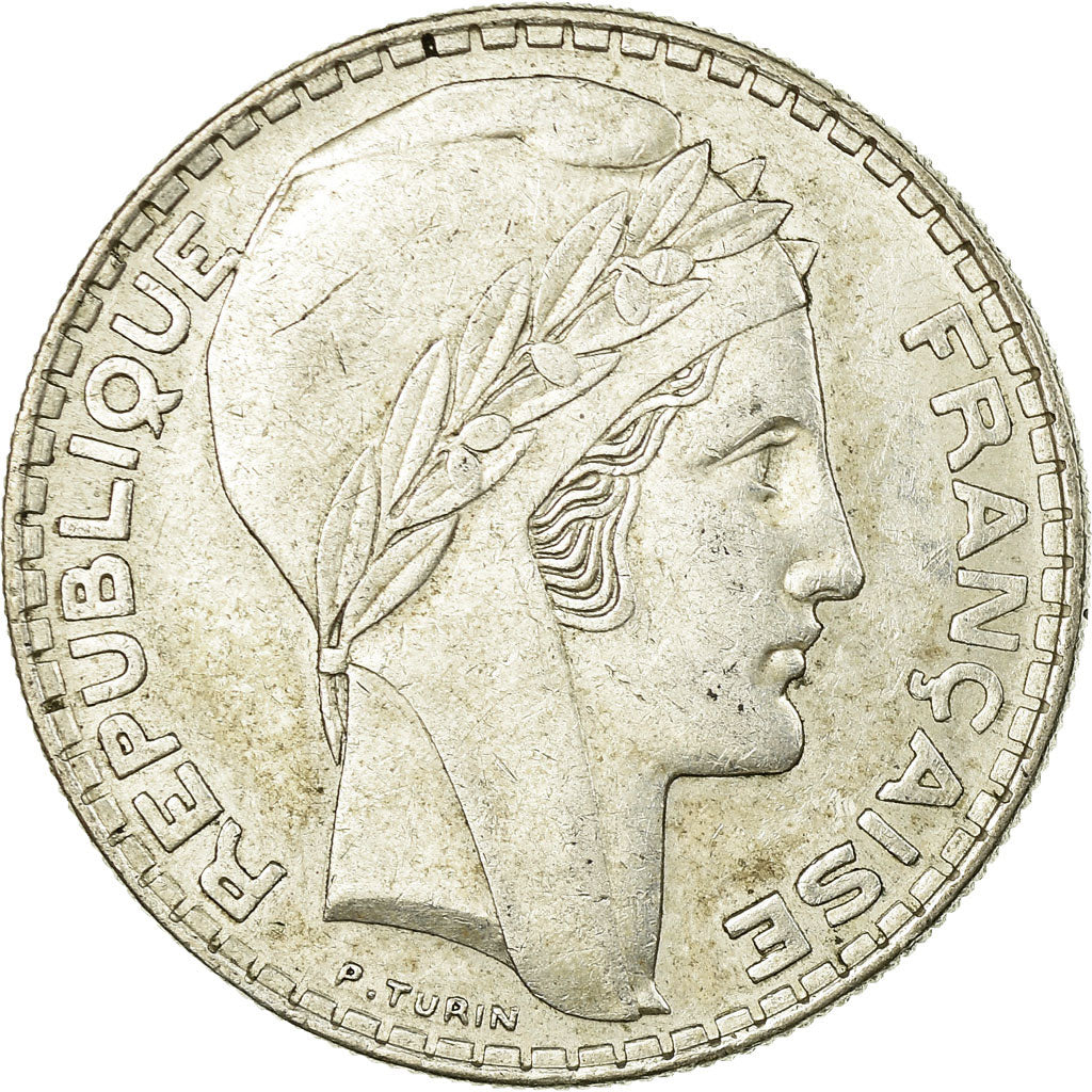 Coin, France, Turin, 20 Francs, 1938, Paris, EF(40-45), Silver, KM:879