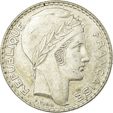 Coin, France, Turin, 20 Francs, 1938, Paris, EF(40-45), Silver, KM:879