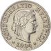 Svizzera, 5 Rappen, 1934, Bern, BB+, Nichel, KM:26b