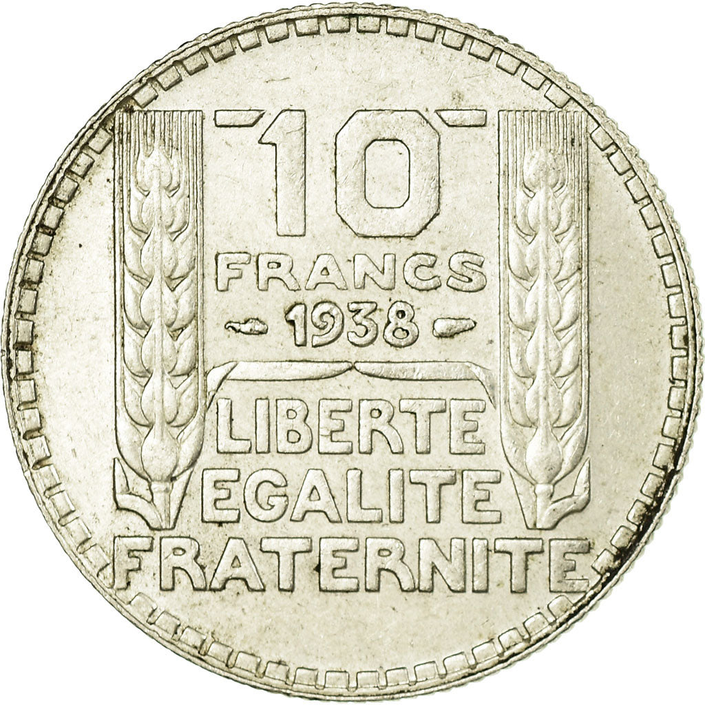 Münze, Frankreich, Turin, 10 Francs, 1938, Paris, SS+, Silber, KM:878