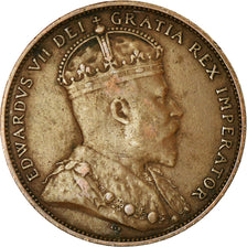 Munten, NEWFOUNDLAND, Large Cent, 1907, ZF, Bronze, KM:9