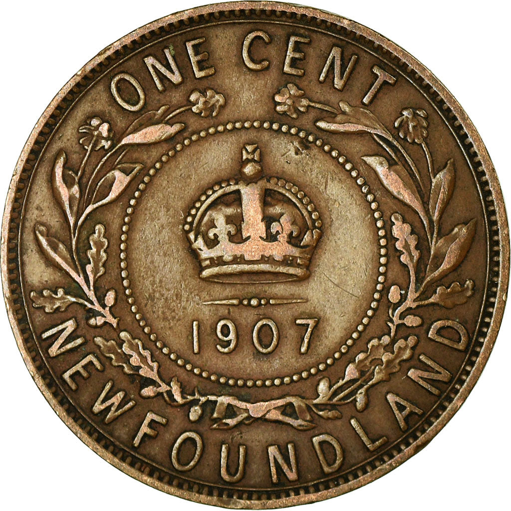 Munten, NEWFOUNDLAND, Large Cent, 1907, ZF, Bronze, KM:9