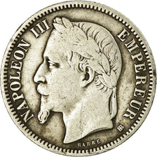 Moneta, Francia, Napoleon III, Franc, 1868, Strasbourg, MB