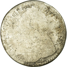 Moneda, Francia, Louis XV, 1/5 Écu aux branches d'olivier, 1728, BC