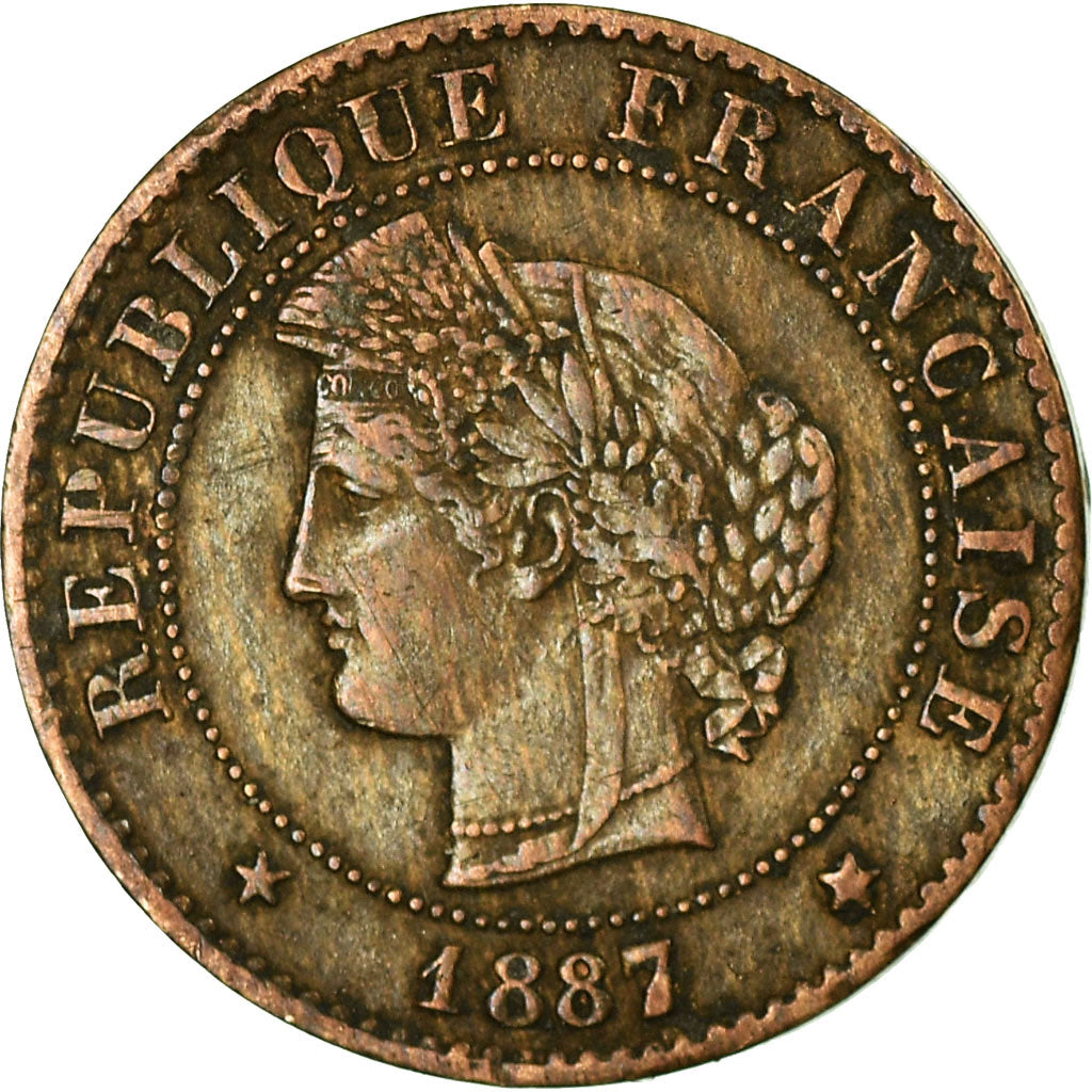 Coin, France, Cérès, Centime, 1887, Paris, EF(40-45), Bronze, KM:826.1