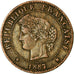 Coin, France, Cérès, Centime, 1887, Paris, EF(40-45), Bronze, KM:826.1